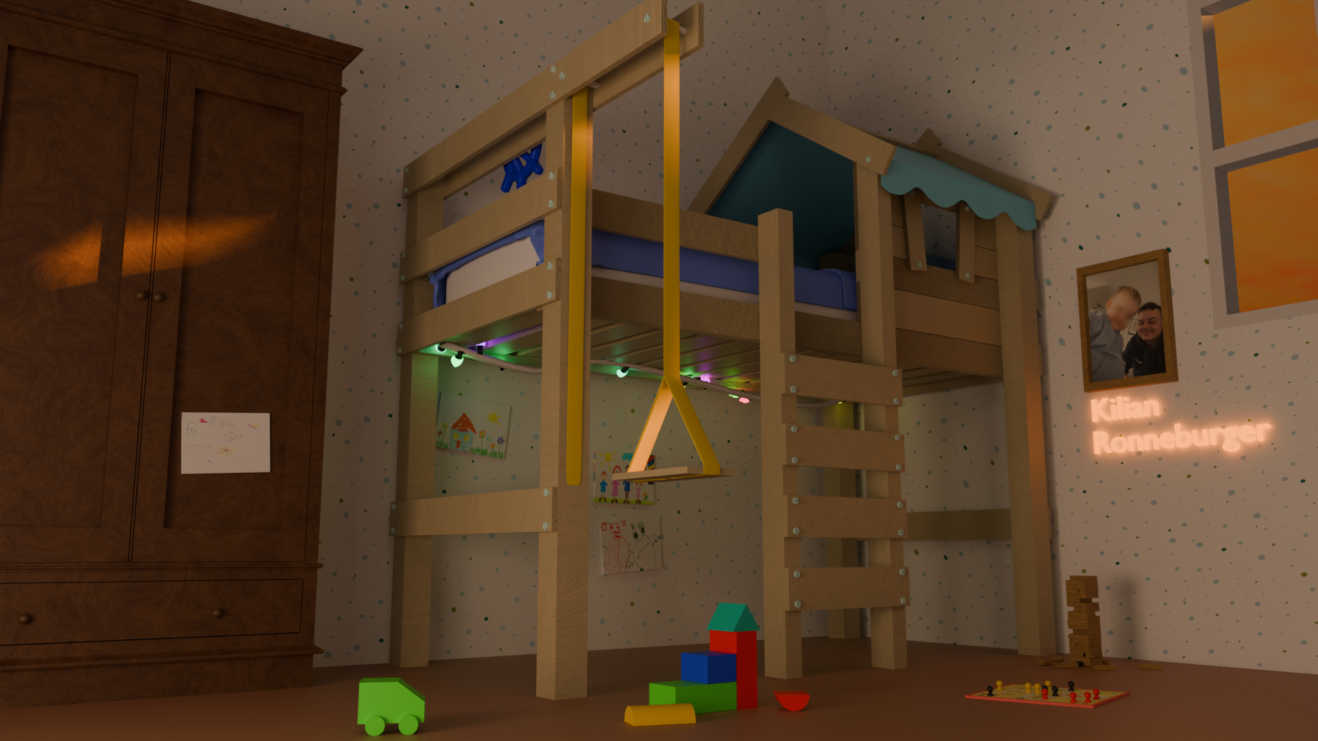 3D-Szene „Kinderzimmer“